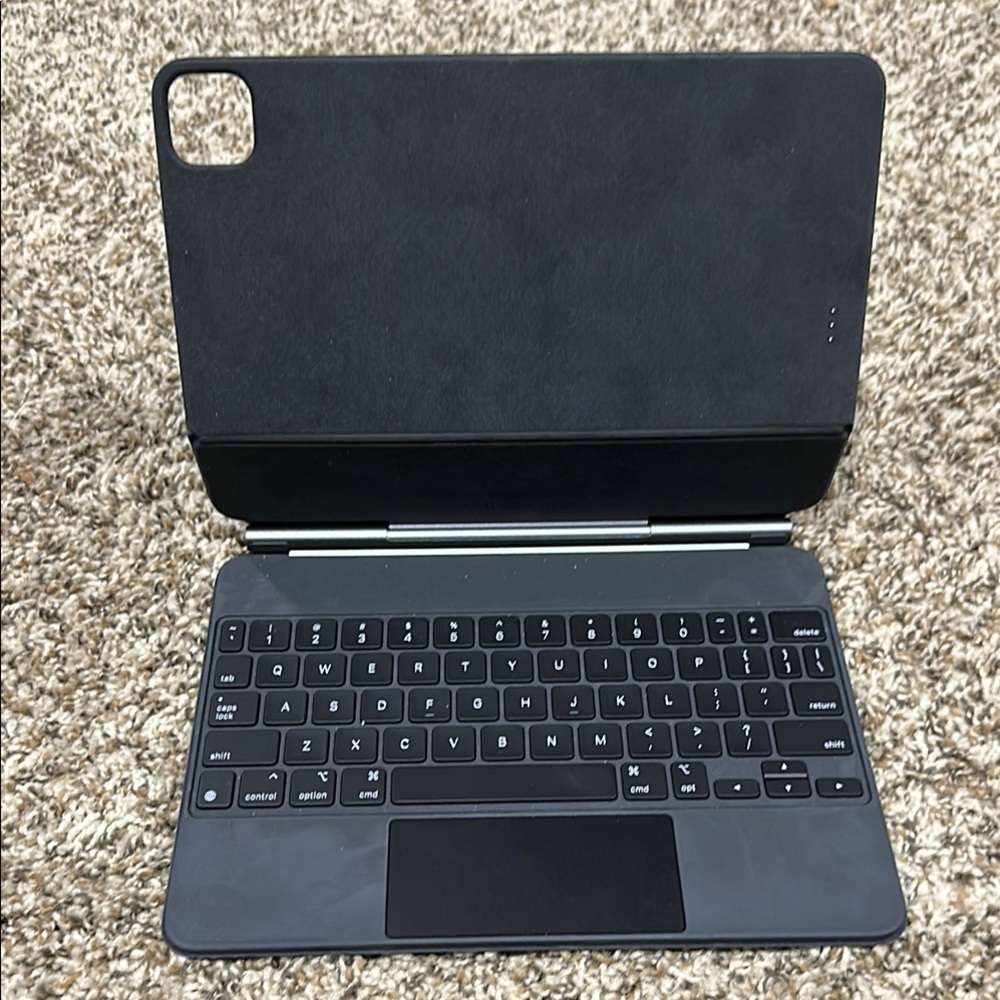 Black Tablet Keyboard Case 9 3/4 x 7.5”